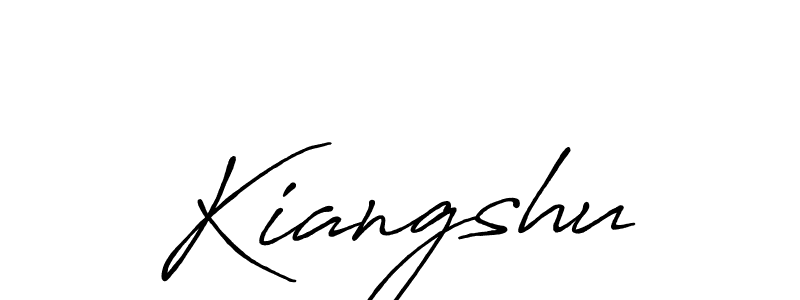 Use a signature maker to create a handwritten signature online. With this signature software, you can design (Antro_Vectra_Bolder) your own signature for name Kiangshu. Kiangshu signature style 7 images and pictures png