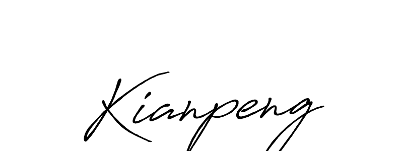 Similarly Antro_Vectra_Bolder is the best handwritten signature design. Signature creator online .You can use it as an online autograph creator for name Kianpeng. Kianpeng signature style 7 images and pictures png