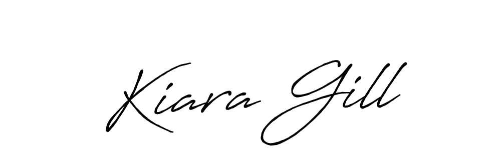 Also You can easily find your signature by using the search form. We will create Kiara Gill name handwritten signature images for you free of cost using Antro_Vectra_Bolder sign style. Kiara Gill signature style 7 images and pictures png