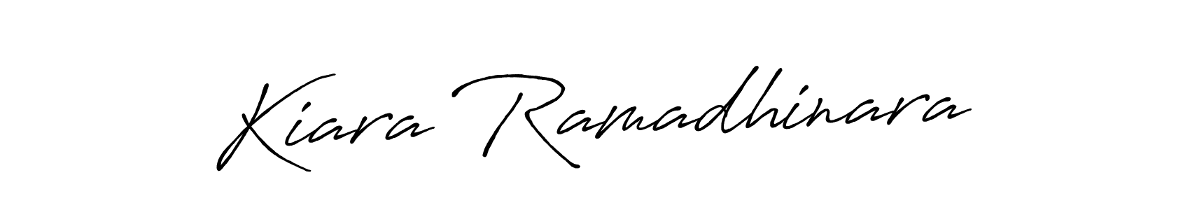 Similarly Antro_Vectra_Bolder is the best handwritten signature design. Signature creator online .You can use it as an online autograph creator for name Kiara Ramadhinara. Kiara Ramadhinara signature style 7 images and pictures png