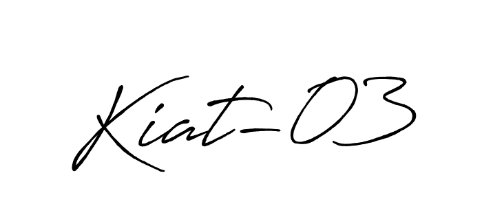 How to make Kiat-03 signature? Antro_Vectra_Bolder is a professional autograph style. Create handwritten signature for Kiat-03 name. Kiat-03 signature style 7 images and pictures png