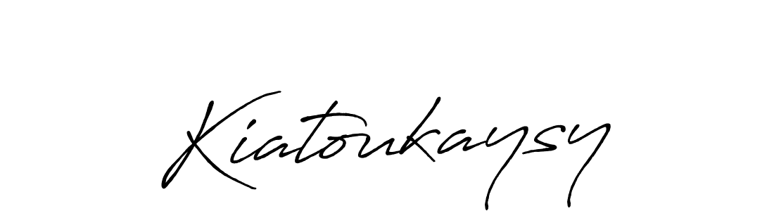 How to make Kiatoukaysy signature? Antro_Vectra_Bolder is a professional autograph style. Create handwritten signature for Kiatoukaysy name. Kiatoukaysy signature style 7 images and pictures png