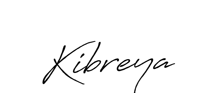 if you are searching for the best signature style for your name Kibreya. so please give up your signature search. here we have designed multiple signature styles  using Antro_Vectra_Bolder. Kibreya signature style 7 images and pictures png