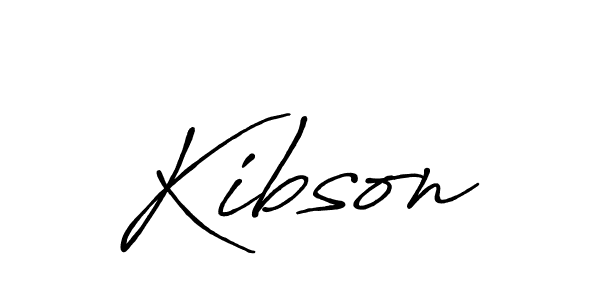 Make a beautiful signature design for name Kibson. With this signature (Antro_Vectra_Bolder) style, you can create a handwritten signature for free. Kibson signature style 7 images and pictures png