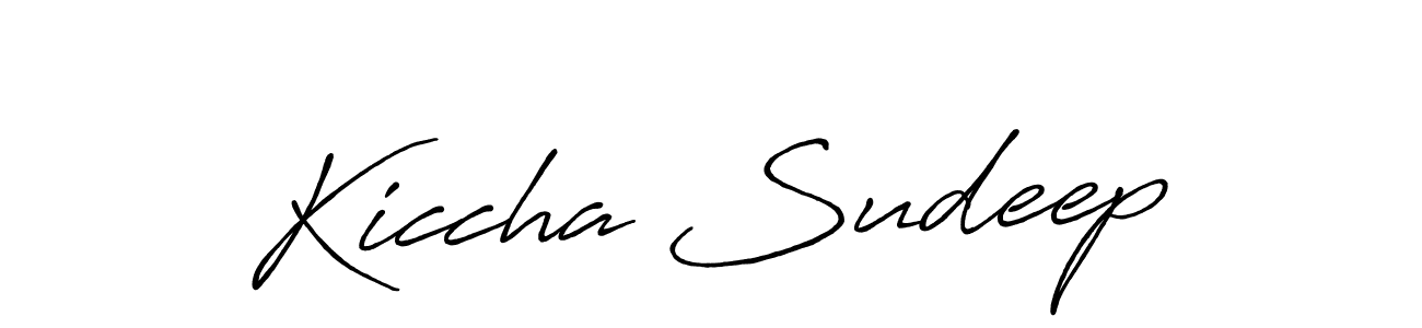 How to make Kiccha Sudeep name signature. Use Antro_Vectra_Bolder style for creating short signs online. This is the latest handwritten sign. Kiccha Sudeep signature style 7 images and pictures png