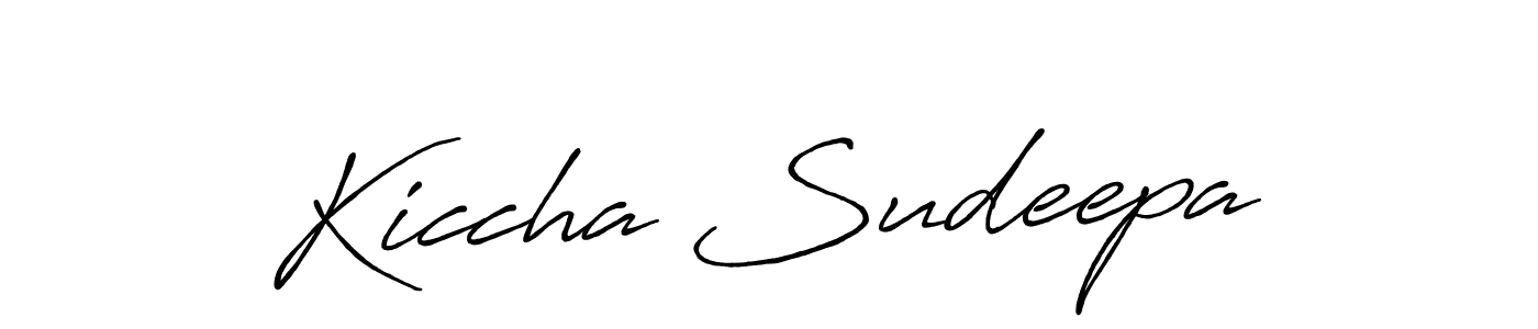 How to make Kiccha Sudeepa signature? Antro_Vectra_Bolder is a professional autograph style. Create handwritten signature for Kiccha Sudeepa name. Kiccha Sudeepa signature style 7 images and pictures png