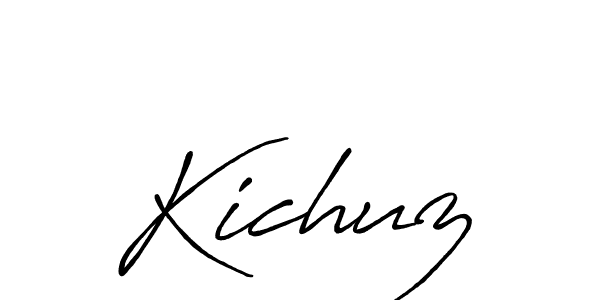 Once you've used our free online signature maker to create your best signature Antro_Vectra_Bolder style, it's time to enjoy all of the benefits that Kichuz name signing documents. Kichuz signature style 7 images and pictures png