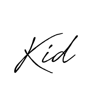 How to make Kid signature? Antro_Vectra_Bolder is a professional autograph style. Create handwritten signature for Kid name. Kid signature style 7 images and pictures png