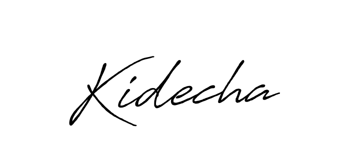 How to make Kidecha signature? Antro_Vectra_Bolder is a professional autograph style. Create handwritten signature for Kidecha name. Kidecha signature style 7 images and pictures png