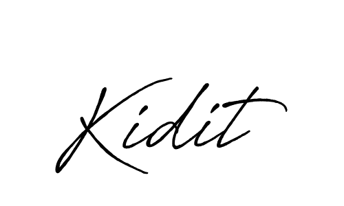 Create a beautiful signature design for name Kidit. With this signature (Antro_Vectra_Bolder) fonts, you can make a handwritten signature for free. Kidit signature style 7 images and pictures png