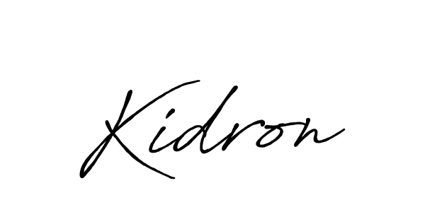 Create a beautiful signature design for name Kidron. With this signature (Antro_Vectra_Bolder) fonts, you can make a handwritten signature for free. Kidron signature style 7 images and pictures png