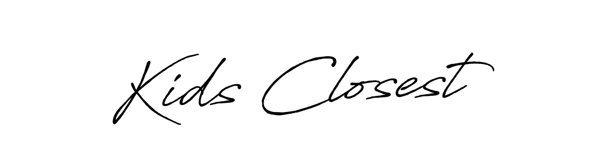 How to make Kids Closest signature? Antro_Vectra_Bolder is a professional autograph style. Create handwritten signature for Kids Closest name. Kids Closest signature style 7 images and pictures png