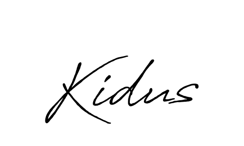 if you are searching for the best signature style for your name Kidus. so please give up your signature search. here we have designed multiple signature styles  using Antro_Vectra_Bolder. Kidus signature style 7 images and pictures png