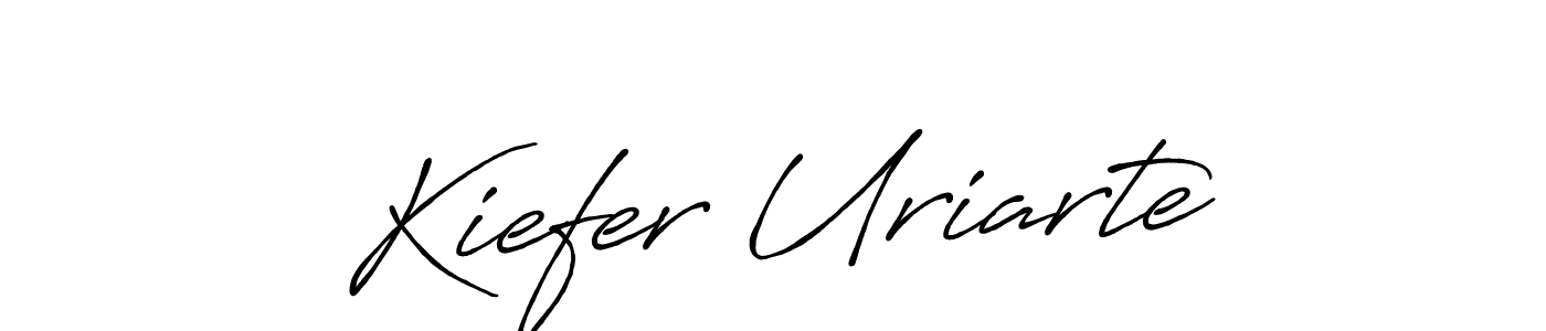 Kiefer Uriarte stylish signature style. Best Handwritten Sign (Antro_Vectra_Bolder) for my name. Handwritten Signature Collection Ideas for my name Kiefer Uriarte. Kiefer Uriarte signature style 7 images and pictures png
