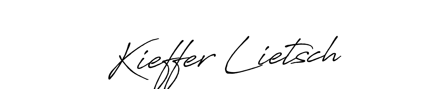 How to make Kieffer Lietsch signature? Antro_Vectra_Bolder is a professional autograph style. Create handwritten signature for Kieffer Lietsch name. Kieffer Lietsch signature style 7 images and pictures png
