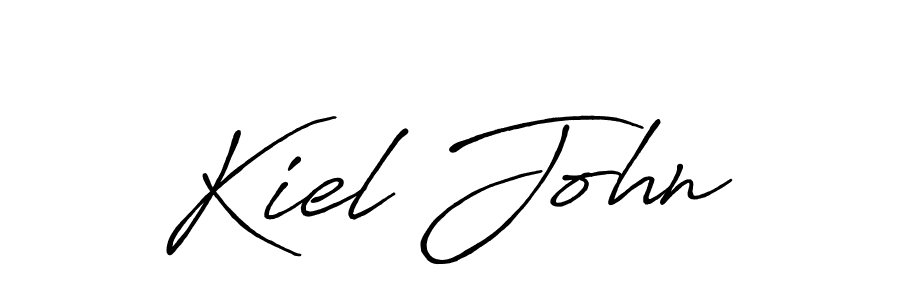 Similarly Antro_Vectra_Bolder is the best handwritten signature design. Signature creator online .You can use it as an online autograph creator for name Kiel John. Kiel John signature style 7 images and pictures png