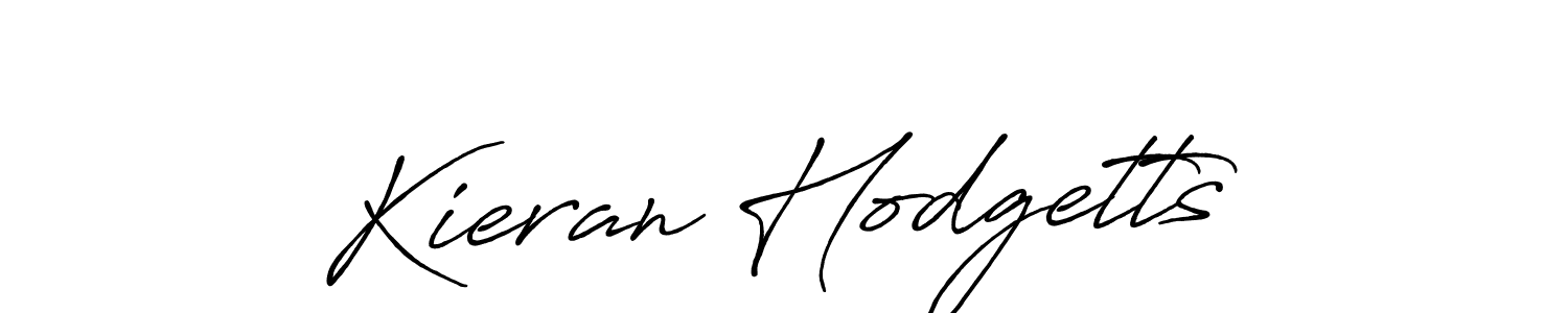 Kieran Hodgetts stylish signature style. Best Handwritten Sign (Antro_Vectra_Bolder) for my name. Handwritten Signature Collection Ideas for my name Kieran Hodgetts. Kieran Hodgetts signature style 7 images and pictures png