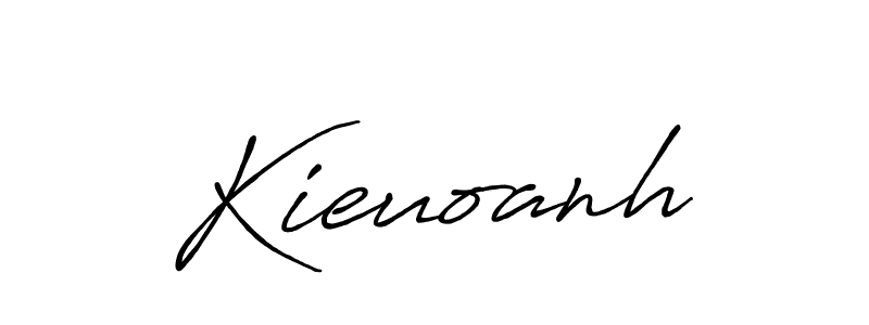 Also we have Kieuoanh name is the best signature style. Create professional handwritten signature collection using Antro_Vectra_Bolder autograph style. Kieuoanh signature style 7 images and pictures png