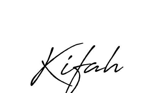 How to make Kifah name signature. Use Antro_Vectra_Bolder style for creating short signs online. This is the latest handwritten sign. Kifah signature style 7 images and pictures png