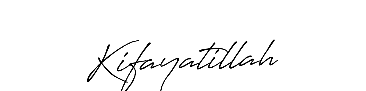 How to make Kifayatillah name signature. Use Antro_Vectra_Bolder style for creating short signs online. This is the latest handwritten sign. Kifayatillah signature style 7 images and pictures png