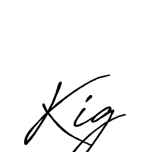 Similarly Antro_Vectra_Bolder is the best handwritten signature design. Signature creator online .You can use it as an online autograph creator for name Kig. Kig signature style 7 images and pictures png