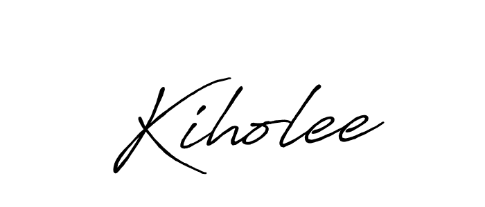 How to make Kiholee name signature. Use Antro_Vectra_Bolder style for creating short signs online. This is the latest handwritten sign. Kiholee signature style 7 images and pictures png
