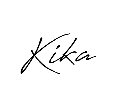 Create a beautiful signature design for name Kika. With this signature (Antro_Vectra_Bolder) fonts, you can make a handwritten signature for free. Kika signature style 7 images and pictures png