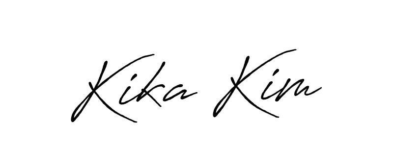 Design your own signature with our free online signature maker. With this signature software, you can create a handwritten (Antro_Vectra_Bolder) signature for name Kika Kim. Kika Kim signature style 7 images and pictures png