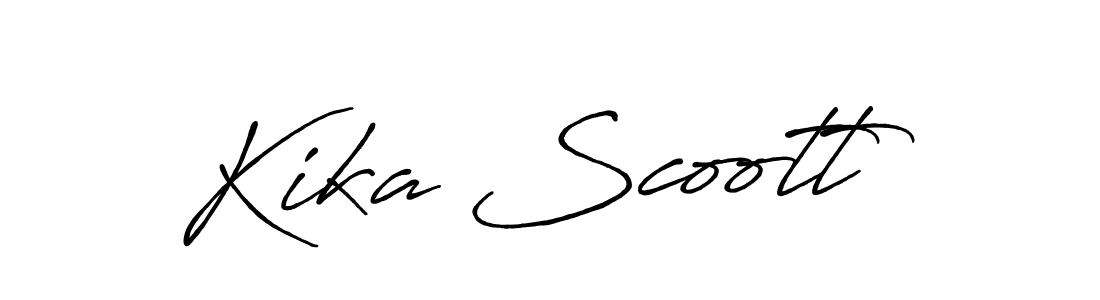 It looks lik you need a new signature style for name Kika Scoott. Design unique handwritten (Antro_Vectra_Bolder) signature with our free signature maker in just a few clicks. Kika Scoott signature style 7 images and pictures png