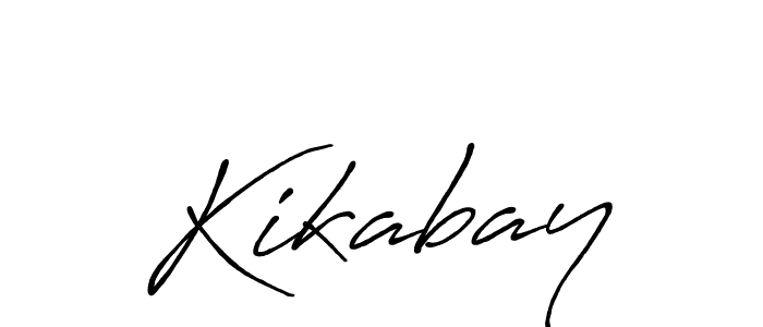 The best way (Antro_Vectra_Bolder) to make a short signature is to pick only two or three words in your name. The name Kikabay include a total of six letters. For converting this name. Kikabay signature style 7 images and pictures png