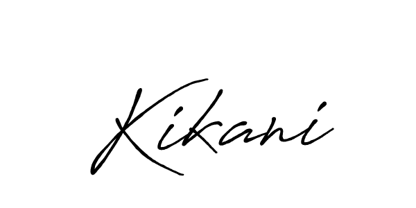 Also we have Kikani name is the best signature style. Create professional handwritten signature collection using Antro_Vectra_Bolder autograph style. Kikani signature style 7 images and pictures png