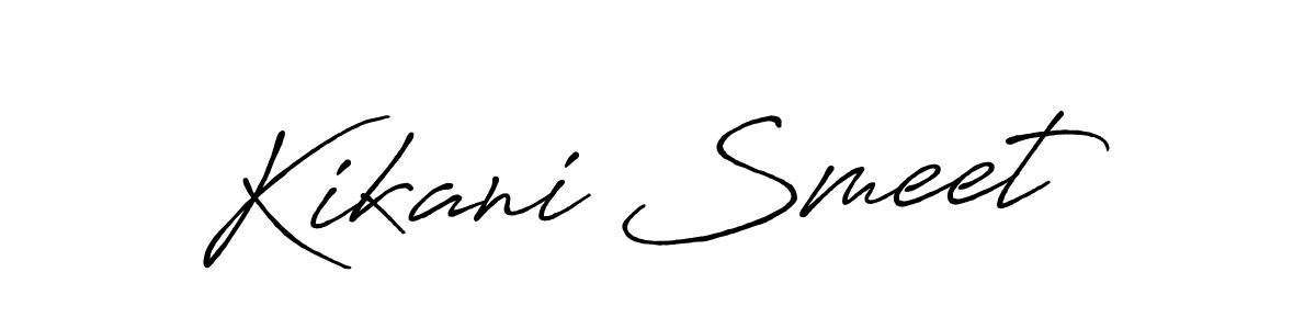 How to Draw Kikani Smeet signature style? Antro_Vectra_Bolder is a latest design signature styles for name Kikani Smeet. Kikani Smeet signature style 7 images and pictures png