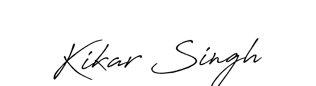 This is the best signature style for the Kikar Singh name. Also you like these signature font (Antro_Vectra_Bolder). Mix name signature. Kikar Singh signature style 7 images and pictures png