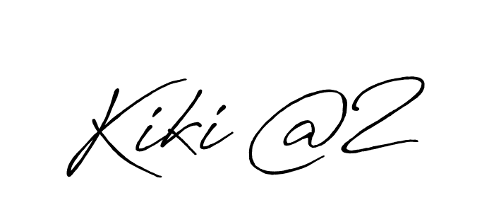 You should practise on your own different ways (Antro_Vectra_Bolder) to write your name (Kiki @2) in signature. don't let someone else do it for you. Kiki @2 signature style 7 images and pictures png