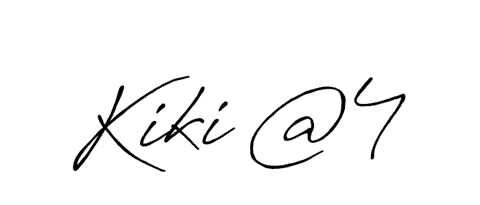 How to make Kiki @4 signature? Antro_Vectra_Bolder is a professional autograph style. Create handwritten signature for Kiki @4 name. Kiki @4 signature style 7 images and pictures png