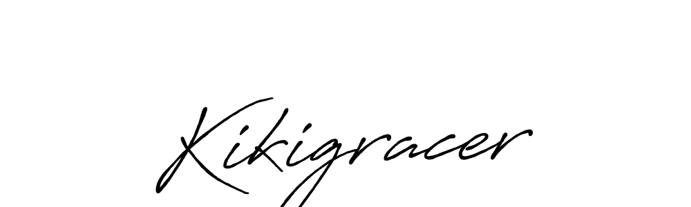 Also we have Kikigracer name is the best signature style. Create professional handwritten signature collection using Antro_Vectra_Bolder autograph style. Kikigracer signature style 7 images and pictures png