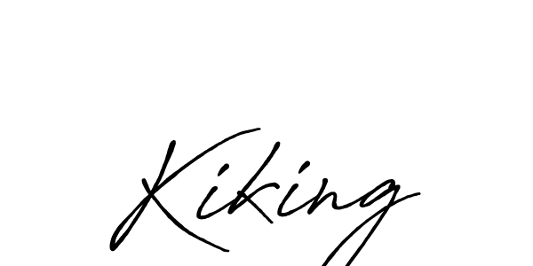 How to make Kiking name signature. Use Antro_Vectra_Bolder style for creating short signs online. This is the latest handwritten sign. Kiking signature style 7 images and pictures png