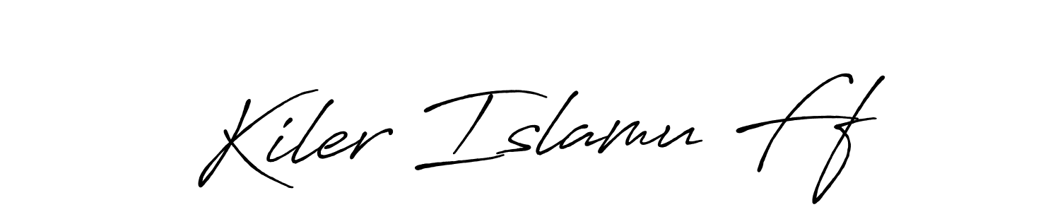 if you are searching for the best signature style for your name Kiler Islamu Ff. so please give up your signature search. here we have designed multiple signature styles  using Antro_Vectra_Bolder. Kiler Islamu Ff signature style 7 images and pictures png