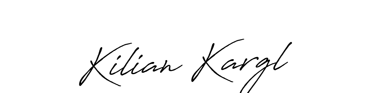 Design your own signature with our free online signature maker. With this signature software, you can create a handwritten (Antro_Vectra_Bolder) signature for name Kilian Kargl. Kilian Kargl signature style 7 images and pictures png