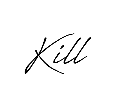 How to make Kill name signature. Use Antro_Vectra_Bolder style for creating short signs online. This is the latest handwritten sign. Kill signature style 7 images and pictures png
