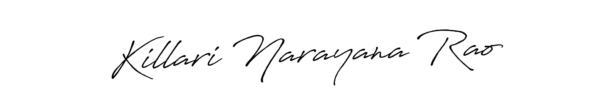 Also You can easily find your signature by using the search form. We will create Killari Narayana Rao name handwritten signature images for you free of cost using Antro_Vectra_Bolder sign style. Killari Narayana Rao signature style 7 images and pictures png