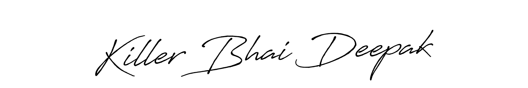 Killer Bhai Deepak stylish signature style. Best Handwritten Sign (Antro_Vectra_Bolder) for my name. Handwritten Signature Collection Ideas for my name Killer Bhai Deepak. Killer Bhai Deepak signature style 7 images and pictures png