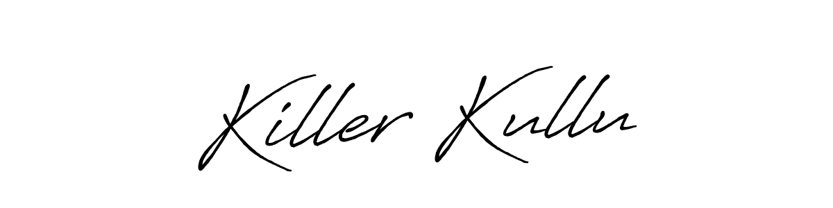 Make a beautiful signature design for name Killer Kullu. With this signature (Antro_Vectra_Bolder) style, you can create a handwritten signature for free. Killer Kullu signature style 7 images and pictures png