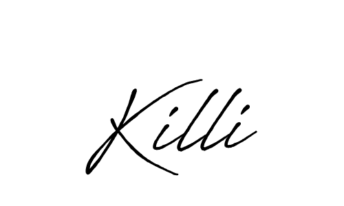 How to make Killi name signature. Use Antro_Vectra_Bolder style for creating short signs online. This is the latest handwritten sign. Killi signature style 7 images and pictures png