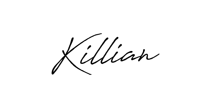 Design your own signature with our free online signature maker. With this signature software, you can create a handwritten (Antro_Vectra_Bolder) signature for name Killian. Killian signature style 7 images and pictures png