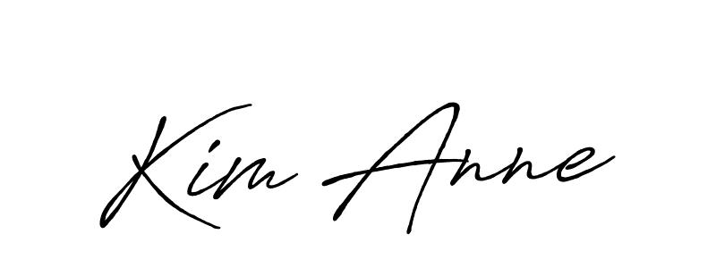 Similarly Antro_Vectra_Bolder is the best handwritten signature design. Signature creator online .You can use it as an online autograph creator for name Kim Anne. Kim Anne signature style 7 images and pictures png