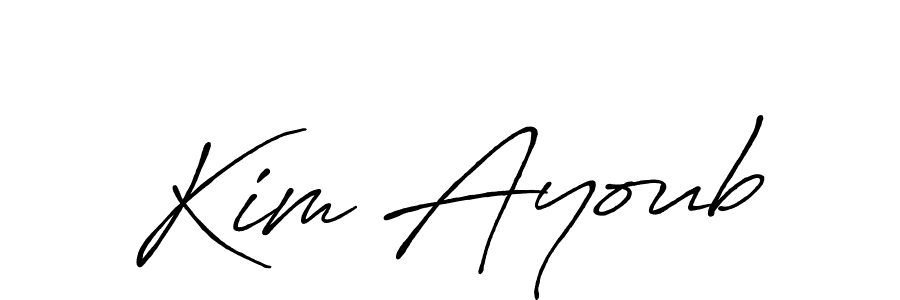 You should practise on your own different ways (Antro_Vectra_Bolder) to write your name (Kim Ayoub) in signature. don't let someone else do it for you. Kim Ayoub signature style 7 images and pictures png