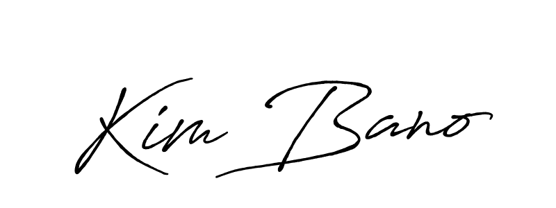 How to make Kim Bano signature? Antro_Vectra_Bolder is a professional autograph style. Create handwritten signature for Kim Bano name. Kim Bano signature style 7 images and pictures png