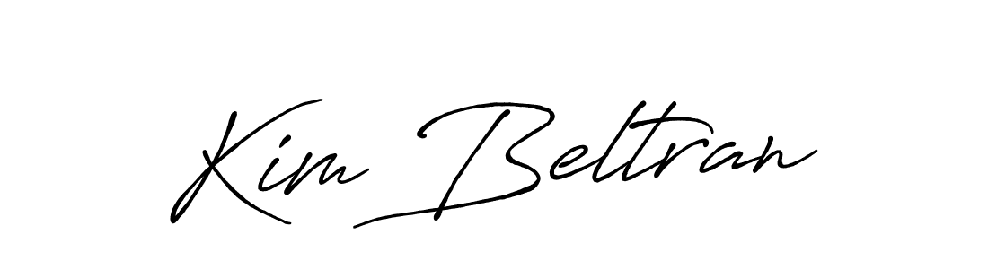 Create a beautiful signature design for name Kim Beltran. With this signature (Antro_Vectra_Bolder) fonts, you can make a handwritten signature for free. Kim Beltran signature style 7 images and pictures png