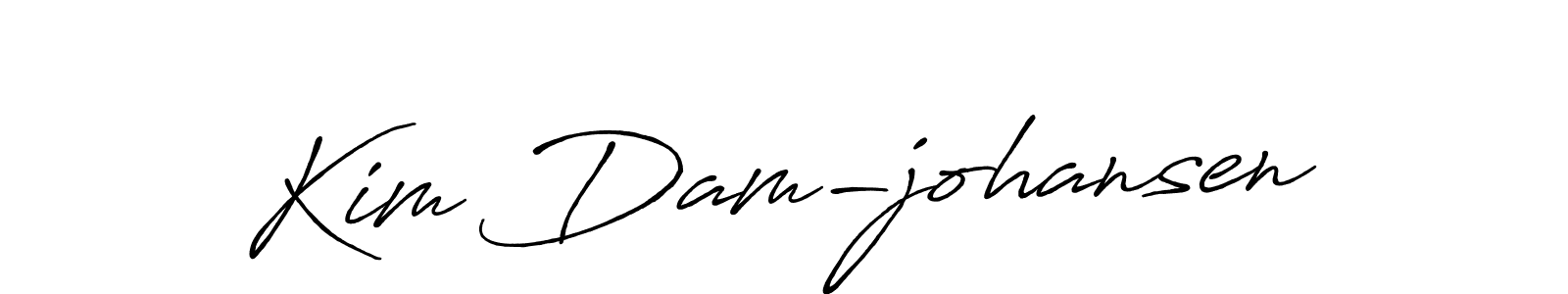 Make a beautiful signature design for name Kim Dam-johansen. With this signature (Antro_Vectra_Bolder) style, you can create a handwritten signature for free. Kim Dam-johansen signature style 7 images and pictures png